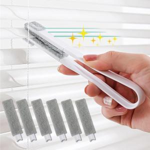 ブラインド 掃除 換えブラシ6個付 ブラインドブラシ 掃除グッズ サーキュレーター 扇風機 (ホワイト,  フリー)