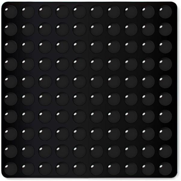 滑り止め ゴム足 シール 直径 10mm x 厚さ 2mm(ブラック(黒),  直径10mmx厚さ2...