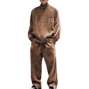 ベロア セットアップ メンズ 上下 ジャージ スポーティー ライン ストリート 衣装 秋服 冬服 部...