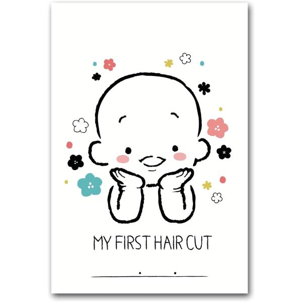 ファーストカット アート 胎毛 台紙 記念日 赤ちゃん(正面)