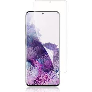 【互換品】ガイド枠付き・簡単な貼り付け方Galaxy S20 +5G/S20 PLUS ガラスフィル...