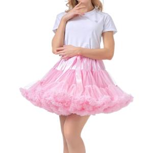 アイドル風 ふんわり パニエ コスプレ 衣装 アンダースカート (ピンク, Free Size)