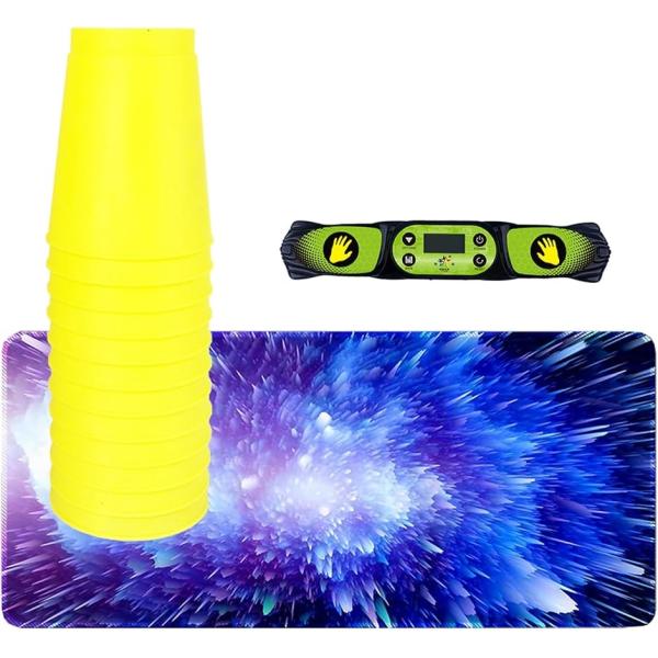 スポーツ スタッキング カップ(タイマー付き イエロー)