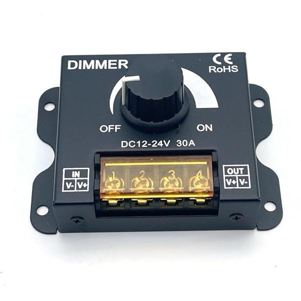 調光器 スイッチ LED テープライト DC12-24V 30A 照明調光 コントローラー 電球 ス...