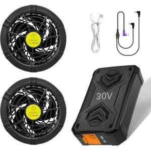 ファン2個＋バッテリー」セット 空調作業服用 CS01/CSX1対応 17200mAh