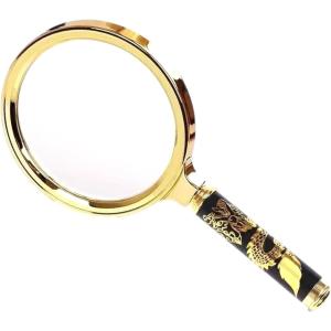 10倍拡大鏡 虫眼鏡 ゴールド 80mmの買取情報