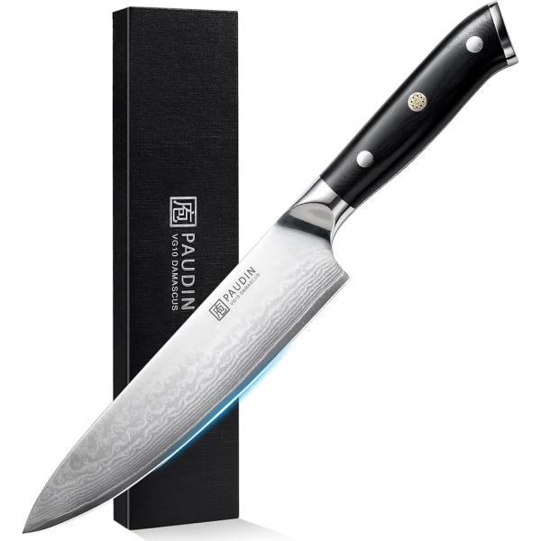 祥雲高級シリーズ 牛刀 包丁 200mm シェフナイフ ダマスカス 67層 VG10 ステンレス G...