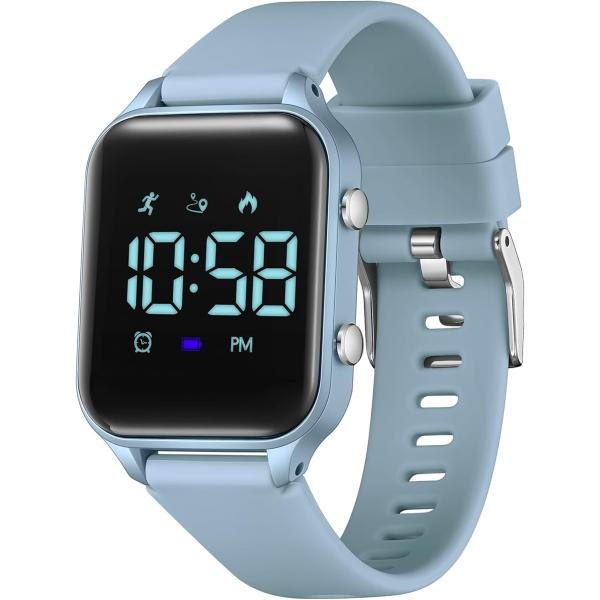 デジタル 腕時計 男の子 子供 活動量計 キッズ 女の子 5ATM防水 充電式 スポーツウォッチ 歩...