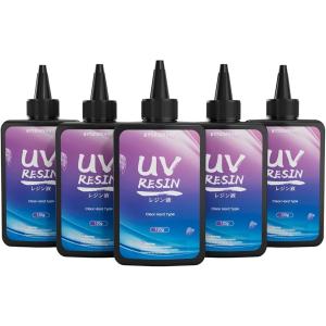 uvレジン液 ハード 高い透明 黄変しにくい 急速に硬化 非毒性 VOCなし 低粘度 詰替用 初心者...