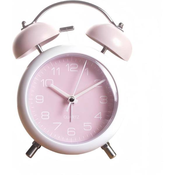 目覚まし時計 振動 大音量 うるさい アナログ おしゃれ ベル 置き時計 アラーム 爆音目覚まし時計...