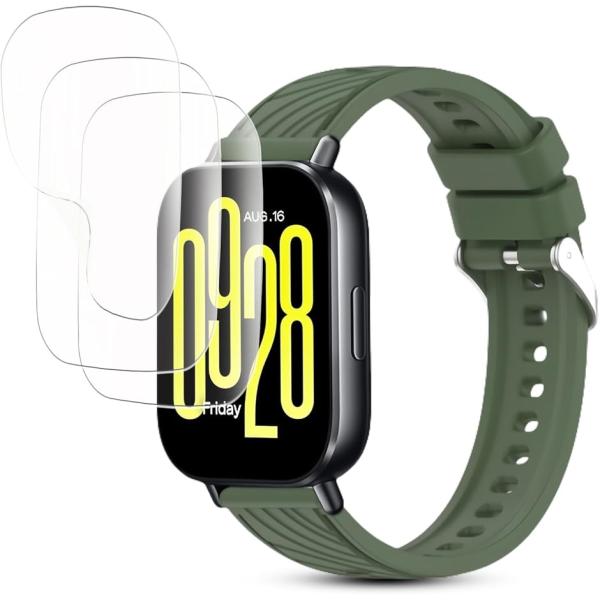 3枚セットXiaomi Redmi Watch5 Lite フィルム 柔らかいTPU素材 自動修復 ...