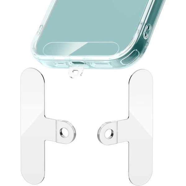 スマホ落下を防ぐスマホ ストラップホルダー 2枚 Tag Holder 浮きにくい設計 着脱簡単断裂...