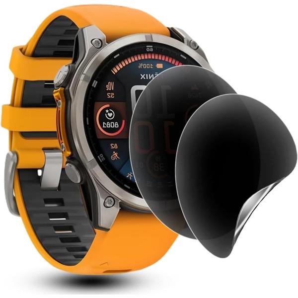 2枚セットFor GARMIN ガーミンfenix 8 Sapphire AMOLED 47mm 軟...