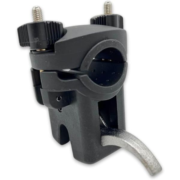 ピトンクランプ ロッドキーパー 石鯛 竿受け タマン クエ 黒(ブラック,  黒1個)