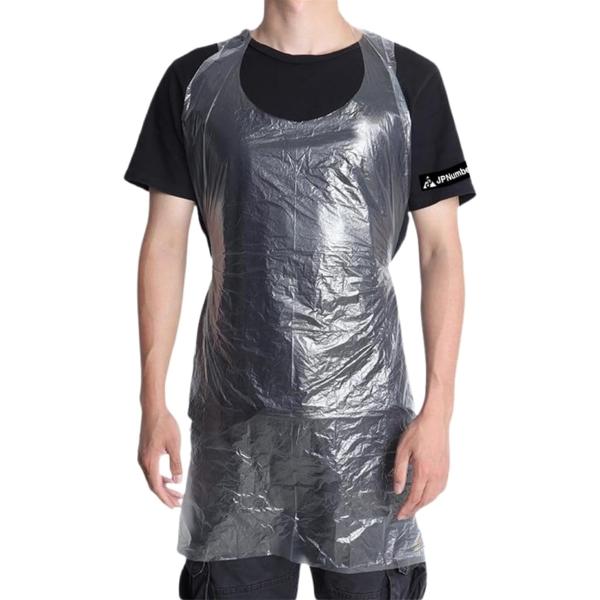 使い捨てエプロン 200枚セット 介護用エプロン ビニールエプロン 食事 大人 袖なし 防水 透明 ...