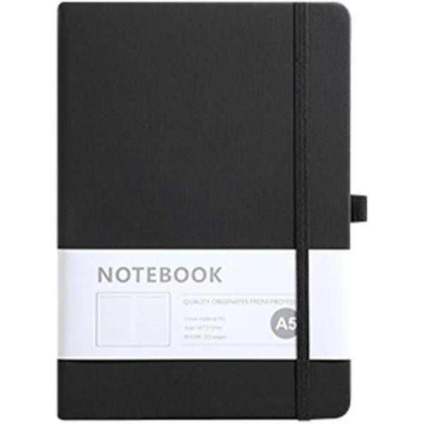 ノート A5 ノートブック モレスキン 手帳 ビジネスノート 仕事活用 ゴムバンド付(ブラック)