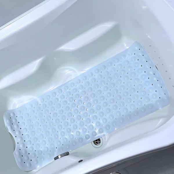 お風呂 すべり止めマット 100x40cm 浴槽内滑り止めマット 介護 転倒防止 抗菌 防カビ(06...