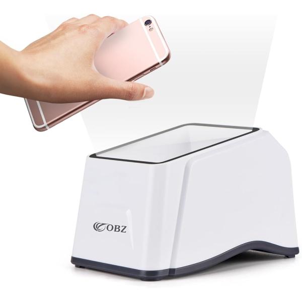 自動バーコードリーダー QR 自動検知 CMOSイメージ 無指向性360° 超速い卓上 USB PC...