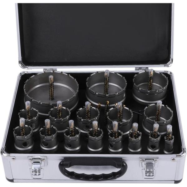 現役電気工事士・大工推薦＆監修 超硬 ホールソーセット ステンレス 木工 鉄鋼用 対応(シルバー, ...