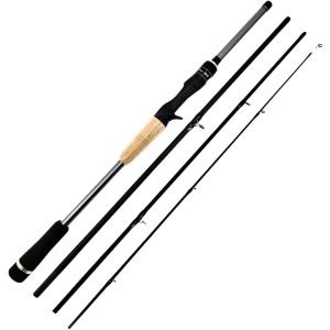 7フィート 2.1m スピニングパックロッド 4ピース バスロッド(7ft(2.1m