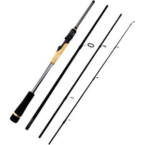 7フィート 2.1m スピニングパックロッド 4ピース バスロッド(7ft(2.1m