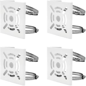防犯カメラ取り付け用ブラケット 2個セット 固定バンド付き ポール