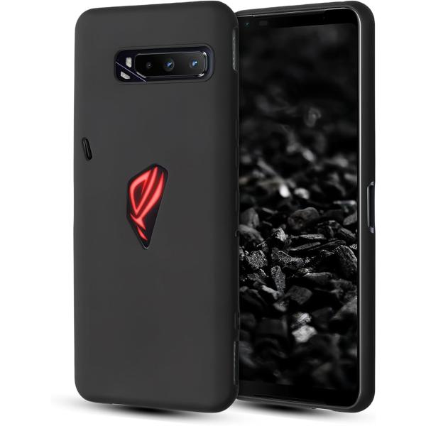 For ASUS ROG Phone 3 ZS661KS対応 ケース 柔軟性 指紋防止(マットブラッ...