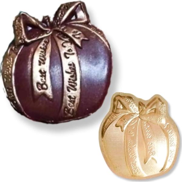 シーリングスタンプ ヘッド りんご リボン ギフトアップル シーリングワックス 封蝋 縦28mm 横...