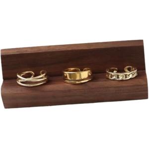リングスタンド 木製 3個セット 指輪 ディスプレイ 指輪立て 天然木