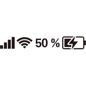 バッテリー残量バイクステッカー カーステッカーカッティングステッカー 車 屋外 防水 耐水(黒「50...