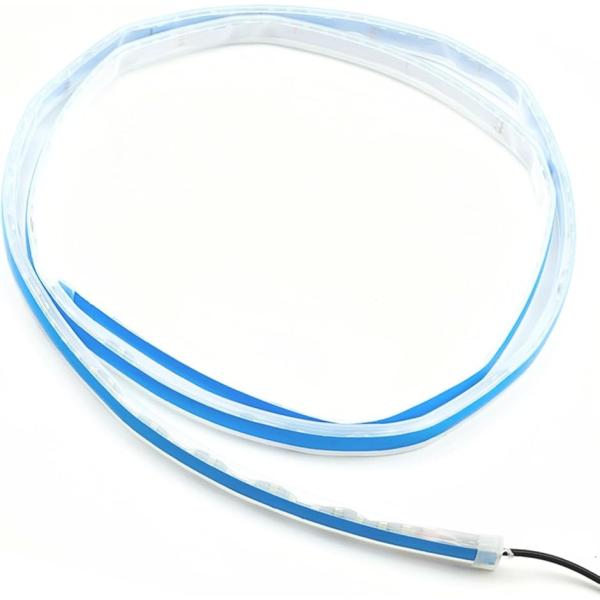 車用 フロント LEDテープライト 防水 側面発光 1.5M DC12V ウエルカム機能付 150C...