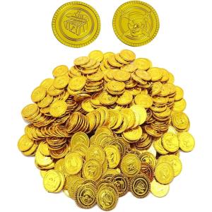 金貨 アンティーク コイン 宝箱 お金 古銭 海賊 カジノ 300枚( ゴールド)