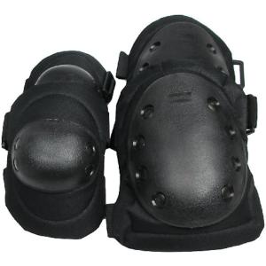 サバイバルゲームを力強くサポート エルボー＆ニーパッド4点セット SWA Tブラック