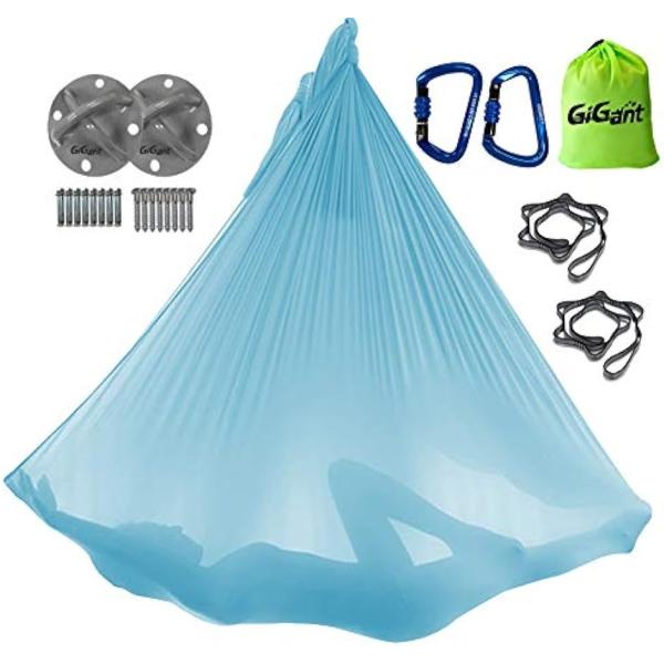 ギグアント 公式 エアリアルヨガ 専用 ハンモック フルセット 5ｍx2.8ｍ 空中 ヨガハンモック...