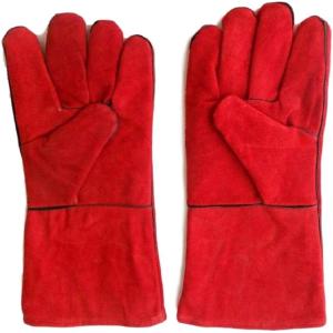 耐熱 グローブ 手袋 溶接 牛革 BBQ バーベキュー アウトドア