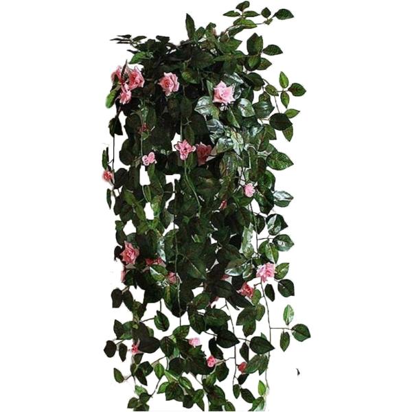 フェイクグリーン インテリア イミテーション 人工 観葉植物 壁掛け 癒し 造花 ４カラー (ピンク...