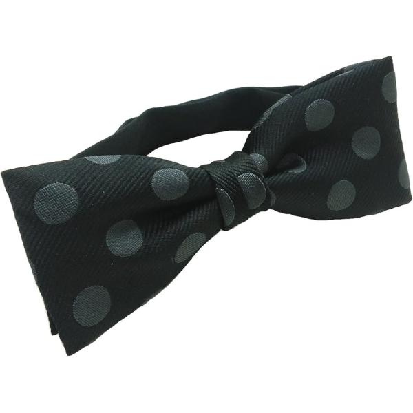 大きなドット 水玉柄 蝶ネクタイ 結婚式 披露宴 二次会 パーティー 発表会 原宿系 衣裳(ブラック...