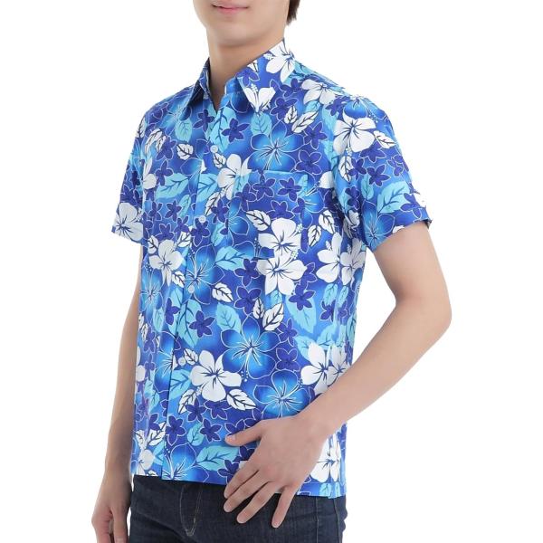 OKI オキ アロハシャツ フリーサイズ ユニセックス カラフル ダンス 衣装 イベント メンズ レ...