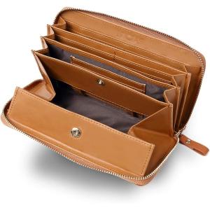 牛革 長財布 ラウンドファスナー ギャルソンウォレット 大きく開く 小銭入れ