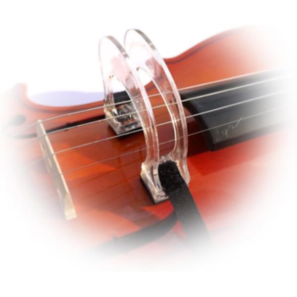 バイオリン ボーイング ガイド 弓 補正 練習 器具 ヴァイオリン 4/4 サイズ用( 透明,  4...