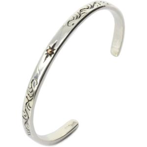 バングル メンズ シルバー925 クロス アラベスク の彫金が超