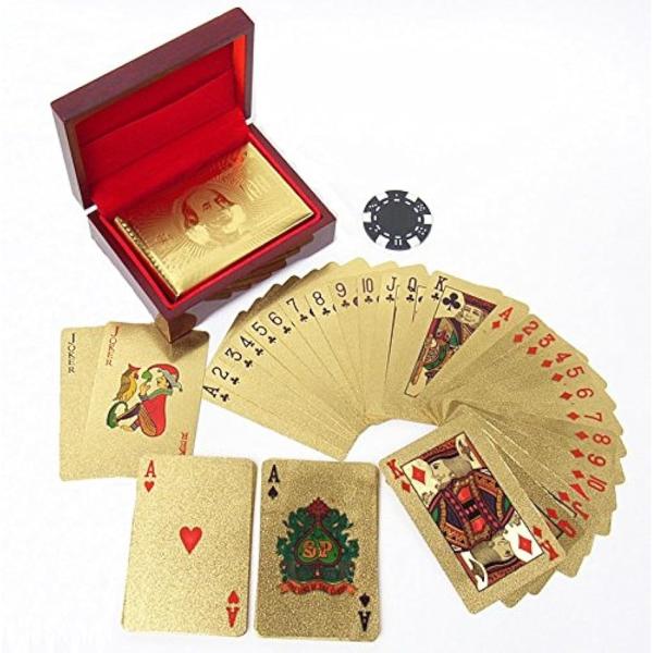 トランプ ゴールド プラスチック 専用ケース付 金 GOLD 100ドル札(GOLD 100ドル札)