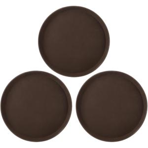 滑らない お盆 トレンチトレー（トレンチ トレー） 35cm ブラウン 3枚