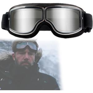 バイクゴーグル オールインワンセット 予備レンズ3種類付き ミラー