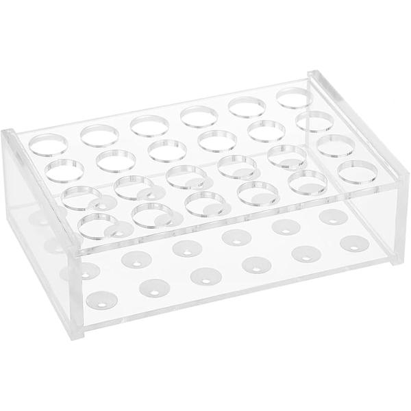 24穴5ml 試験管立て 遠心管ラック チューブラック アクリル 試験管ホルダー テストチューブホル...