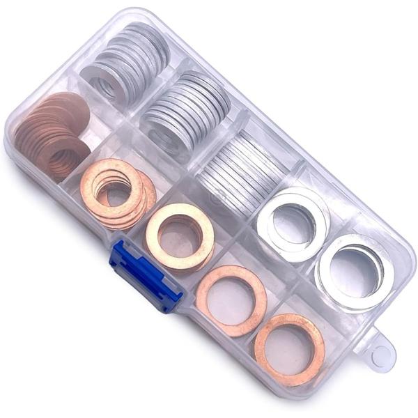 【互換品】 アルミ 銅 スチール ラバー ワッシャー サイズ 豊富 シール ドレン ボルト 工具 車...