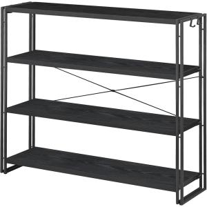 イケア（IKEA） 4段シェルフユニット メタル/ホワイト 書庫 収納棚