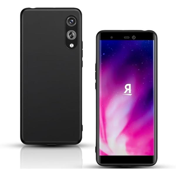 楽天モバイル Rakuten Hand/Hand 5G ケース 柔軟性 指紋防止 軽量(マットブラッ...