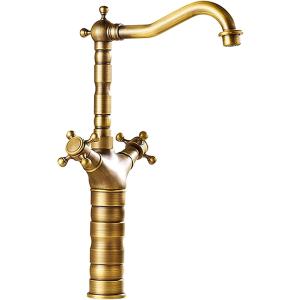 洗面用 アンティーク 混合水栓 ブラック 蛇口 シングルレバー レトロ