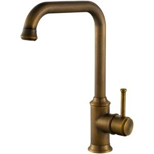 ライフシステム キッチン 洗面用 アンティーク 混合水栓 L字